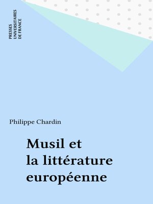 cover image of Musil et la littérature européenne